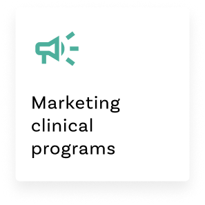 Marketing clinical programs