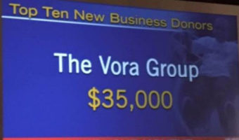 The Vora Group donates 35,000 dollars