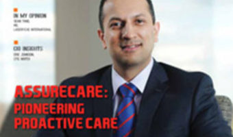 magazine cover of AssureCare CEO, Yousuf J. Ahmad
